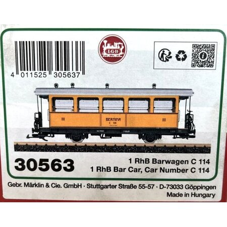 LGB RhB Barwagen C 114 sehr guter Zustand