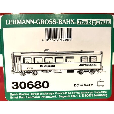LGB RhB-Speisewagen WR 3815 sehr guter Zustand