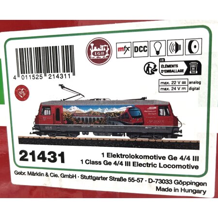 LGB Elektrolokomotive Ge 4/4 III (Top Zustand)