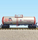 USA TRAINS 42 ft. Modern Tank Car Patriotic with flag