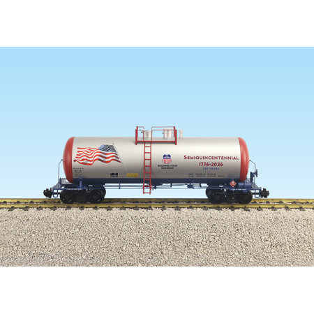 USA TRAINS 42 ft. Modern Tank Car Patriotic with flag