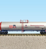 USA TRAINS 55 ft. Modern Tank Car Patriotic with flag