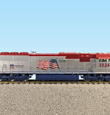 USA TRAINS SD70 MAC Patriotic with flag