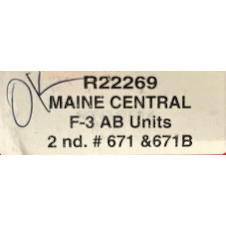 USA TRAINS F3 AB Doppellok Maine Central / ZIMO DCC-Sound guter Zustand