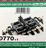 LGB 6 Langholz-Trucks (sehr guter Zustand) mit Zubehör