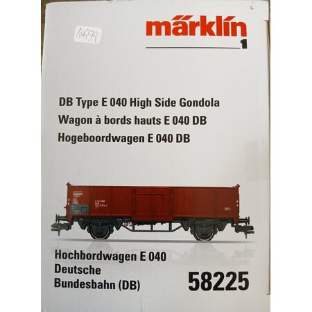 Märklin Spur 1 Hochbordwagen E 040 Deutsche Bundesbahn
