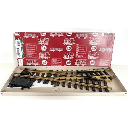 LGB Elektrische Weiche, links, R3, 22,5° (gebraucht)