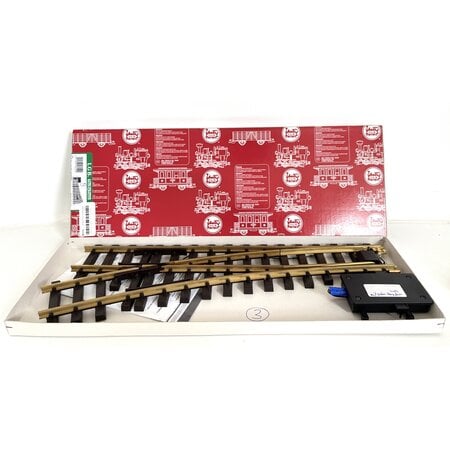 Train Line Elektrische Weiche, links, R3, 22,5° DCC polarisiert(sehr guter Zustand)