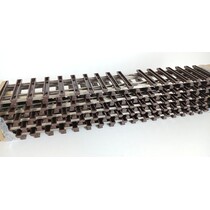 10 x ca. 70cm  gerade Gleise Thiel vernickelt (gebraucht) guter Zustand