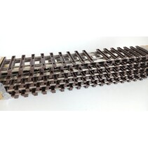 10 x ca. 70cm  gerade Gleise Thiel vernickelt (gebraucht) guter Zustand