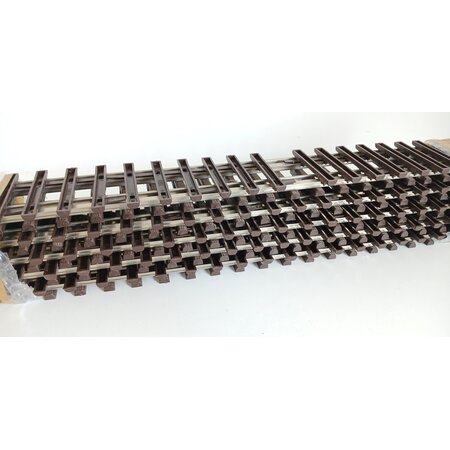 Thiel 10 x ca. 70cm  gerade Gleise Thiel vernickelt (gebraucht) guter Zustand