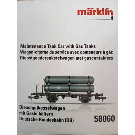 Märklin Spur 1 Dienstgutkesselwagen mit Gasbehältern