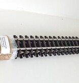 Thiel 5 x ca. 115cm  gerade Gleise Thiel vernickelt (gebraucht) guter Zustand