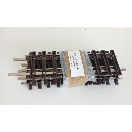 Thiel 8 x ca. 30cm  gerade Gleise Thiel vernickelt (gebraucht) guter Zustand