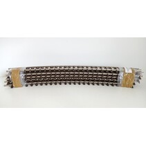 9x gebogenes Gleis Thiel vernickelt D: ca. 3m (gebraucht) guter Zustand