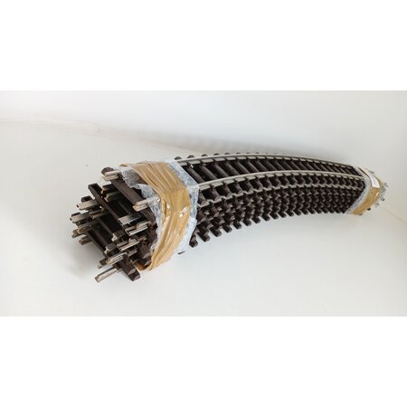 Thiel 9x gebogenes Gleis Thiel vernickelt D: ca. 3m (gebraucht) guter Zustand