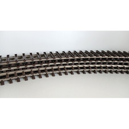 Thiel 8x gebogenes Gleis Thiel vernickelt D: ca. 2,4m Vollkreis (gebraucht) guter Zustand