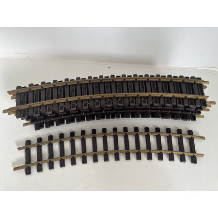 LGB 12x gebogenes Gleis, R3, 22,5° (guter Zustand)