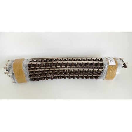 Thiel 12x leicht gebogenes Gleis Thiel vernickelt ca. 65cm (gebraucht) guter Zustand