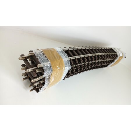 Thiel 12x leicht gebogenes Gleis Thiel vernickelt ca. 65cm (gebraucht) guter Zustand