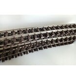 Thiel 12x leicht gebogenes Gleis Thiel vernickelt ca. 65cm (gebraucht) guter Zustand