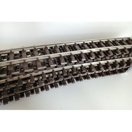 Thiel 12x leicht gebogenes Gleis Thiel vernickelt ca. 65cm (gebraucht) guter Zustand