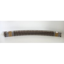 7x gebogenes Gleis Thiel vernickelt D: ca. 2,8m (gebraucht) guter Zustand