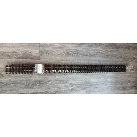 Thiel 6 x ca. 150cm  gerade Gleise Thiel vernickelt (gebraucht) guter Zustand