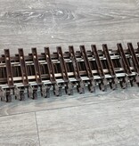 Thiel 6 x ca. 150cm  gerade Gleise Thiel vernickelt (gebraucht) guter Zustand