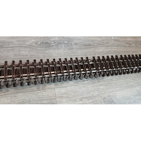 Thiel 6 x ca. 150cm  gerade Gleise Thiel vernickelt (gebraucht) guter Zustand