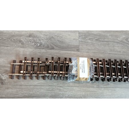 Thiel 6 x ca. 150cm  gerade Gleise Thiel vernickelt (gebraucht) guter Zustand