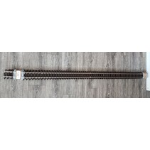 5 x 200cm  gerade Gleise Thiel vernickelt (gebraucht) guter Zustand