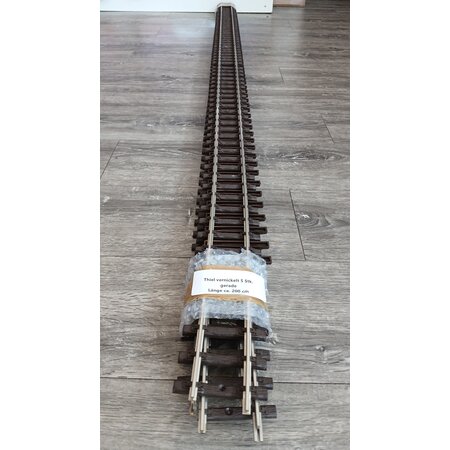 Thiel 10 x 200cm  gerade Gleise Thiel vernickelt (gebraucht) guter Zustand