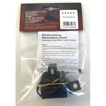 LGB PIKO Weichenlaterne beleuchtet 35266 (wie neu)