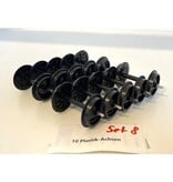 Spur G  10x  Plastikachsen (sehr guter Zustand)