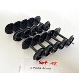 Spur G  10x  Plastikachsen (sehr guter Zustand)