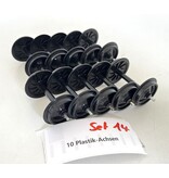 Spur G  10x  Plastikachsen (sehr guter Zustand)