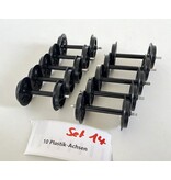 Spur G  10x  Plastikachsen (sehr guter Zustand)