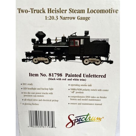Bachmann Trains Two Truck Heisler "Lukens Steel"  (sehr guter  Zustand) ESU digital mit Sound  / Zimo Rauch