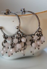 Carré Jewellery rose quarts earrings
