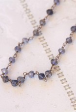 Lacom gems Silver necklace with Iolite