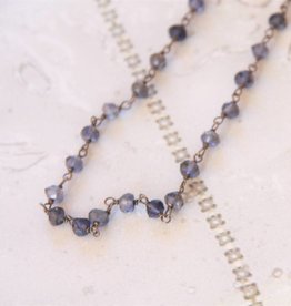 Lacom gems Silver necklace with Iolite