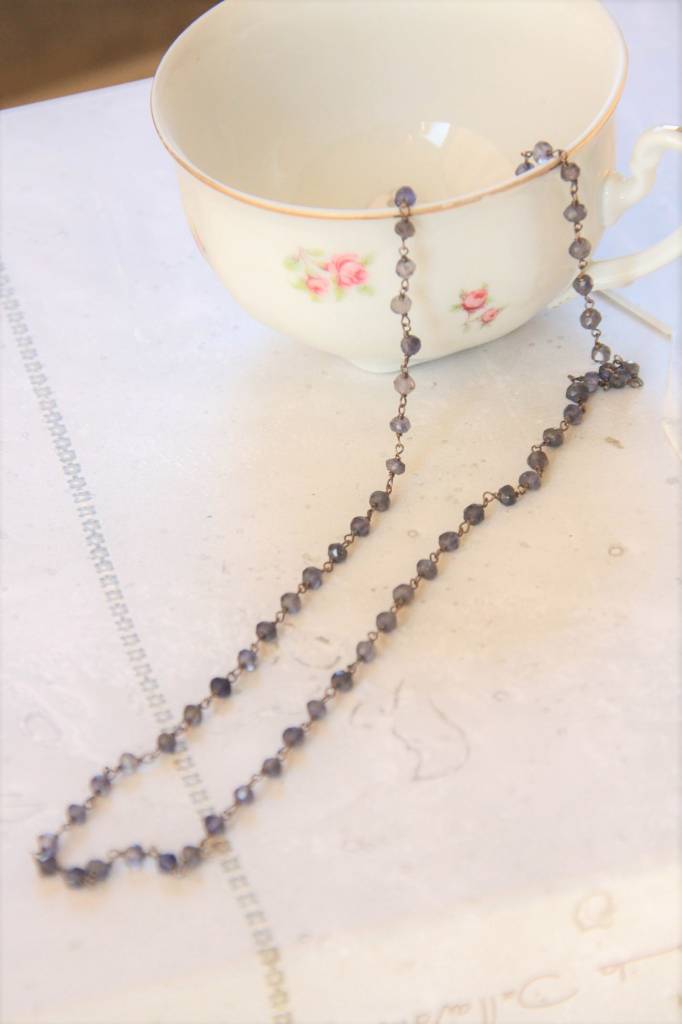 Lacom gems Silver necklace with Iolite