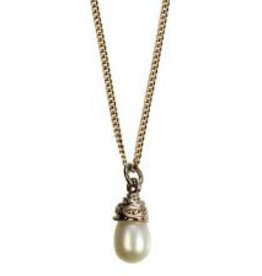 Hultquist Korte ketting met witte parel