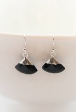 Lacom gems Silver earrings with Onyx