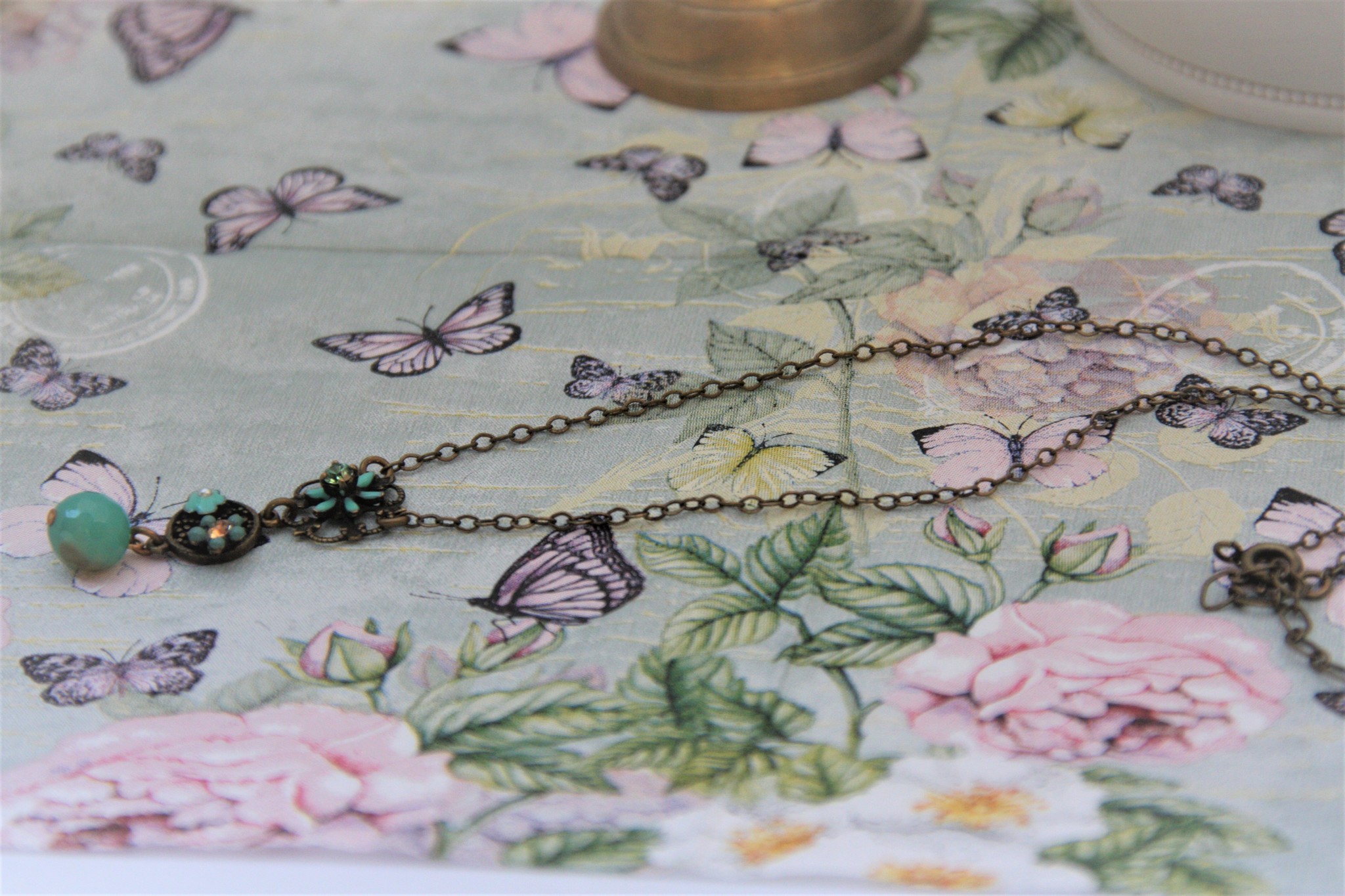 Eric & Lydie Delicate necklace  withflowers