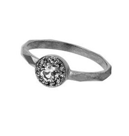 Carré Jewellery White Topaz silver ring