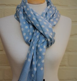 The blue Turban Wool scarf