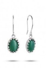 Carré Jewellery Green agate earrings
