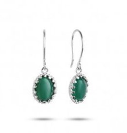 Carré Jewellery Green Agate earrings